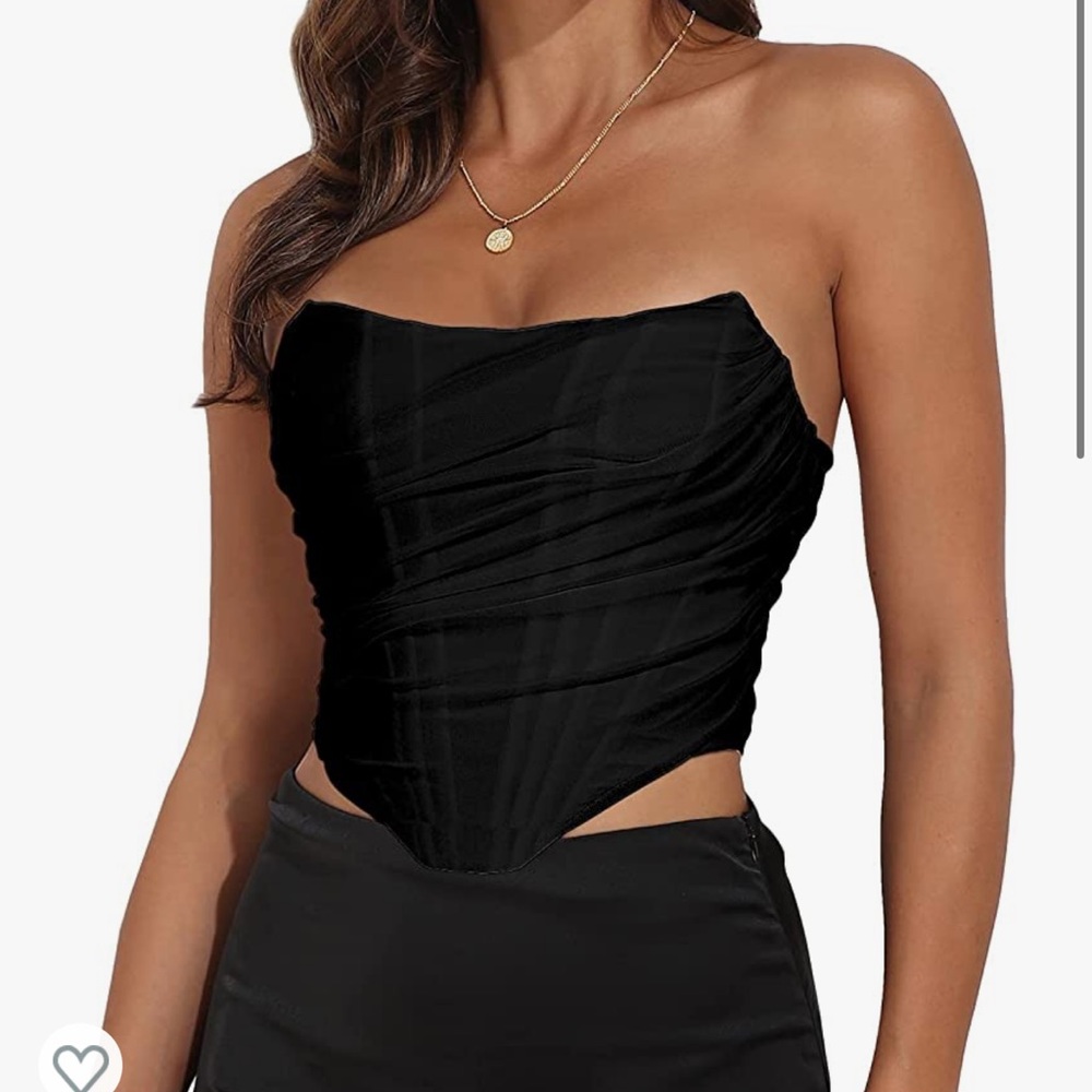 Black corset top
